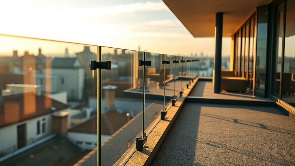 Terrace Glass Balustrades Mayfair
