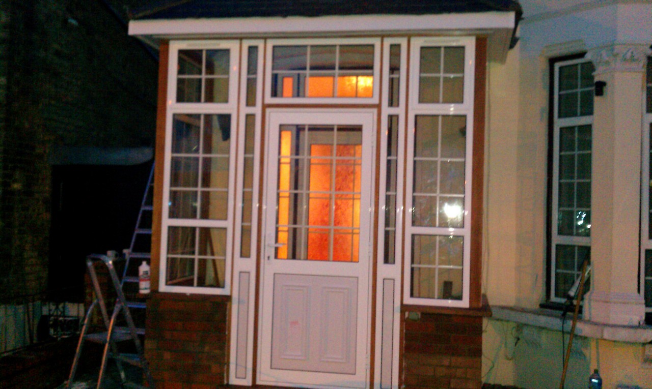 uPVC porch with Georgian bar glazing installed in Mayfair
